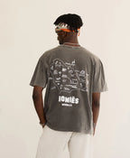 Mapa T Shirt Middle East Vintage Grey