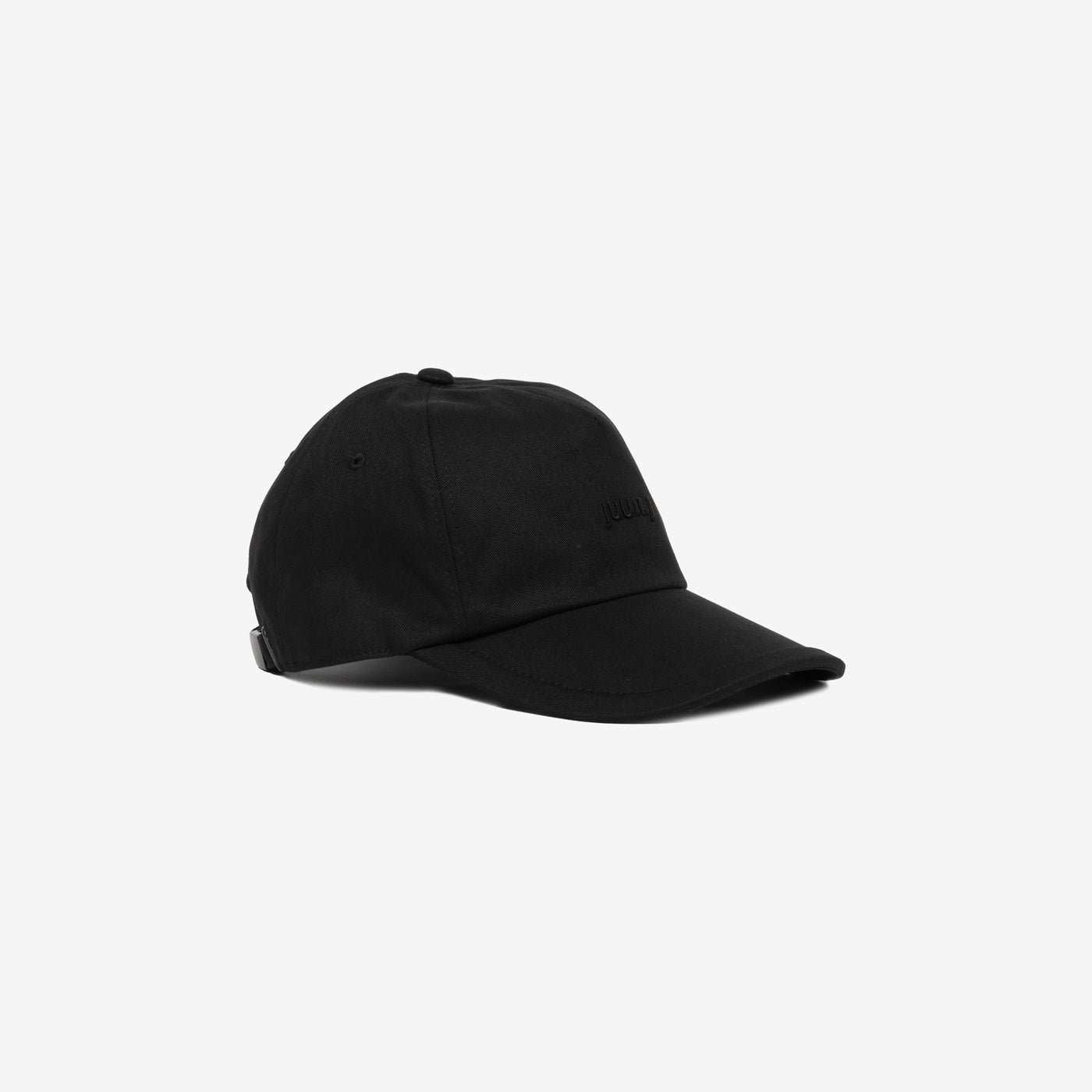 Cotton Logo Ball Cap Black