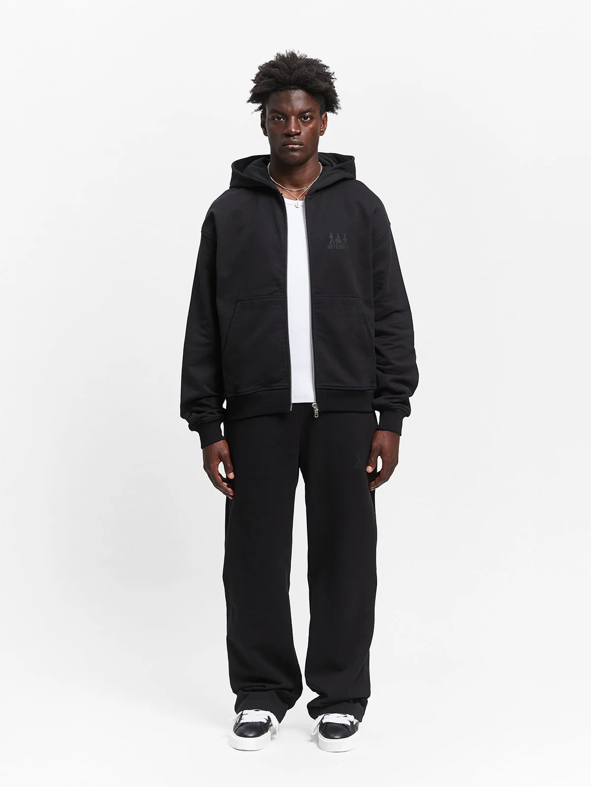 Creative Dept Logo Zip Hoodie Black