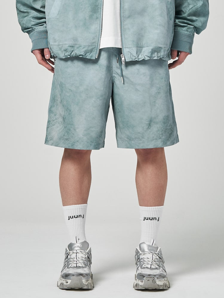 Dyeing Like Polyester Shorts Green
