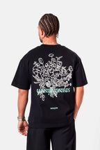 Gallery Energy Flower Graphic Tee 25981 Blac