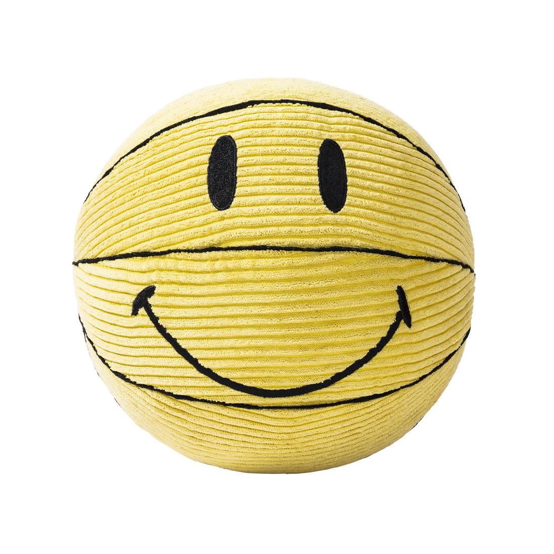 Smiley Plush Basketball Yellow