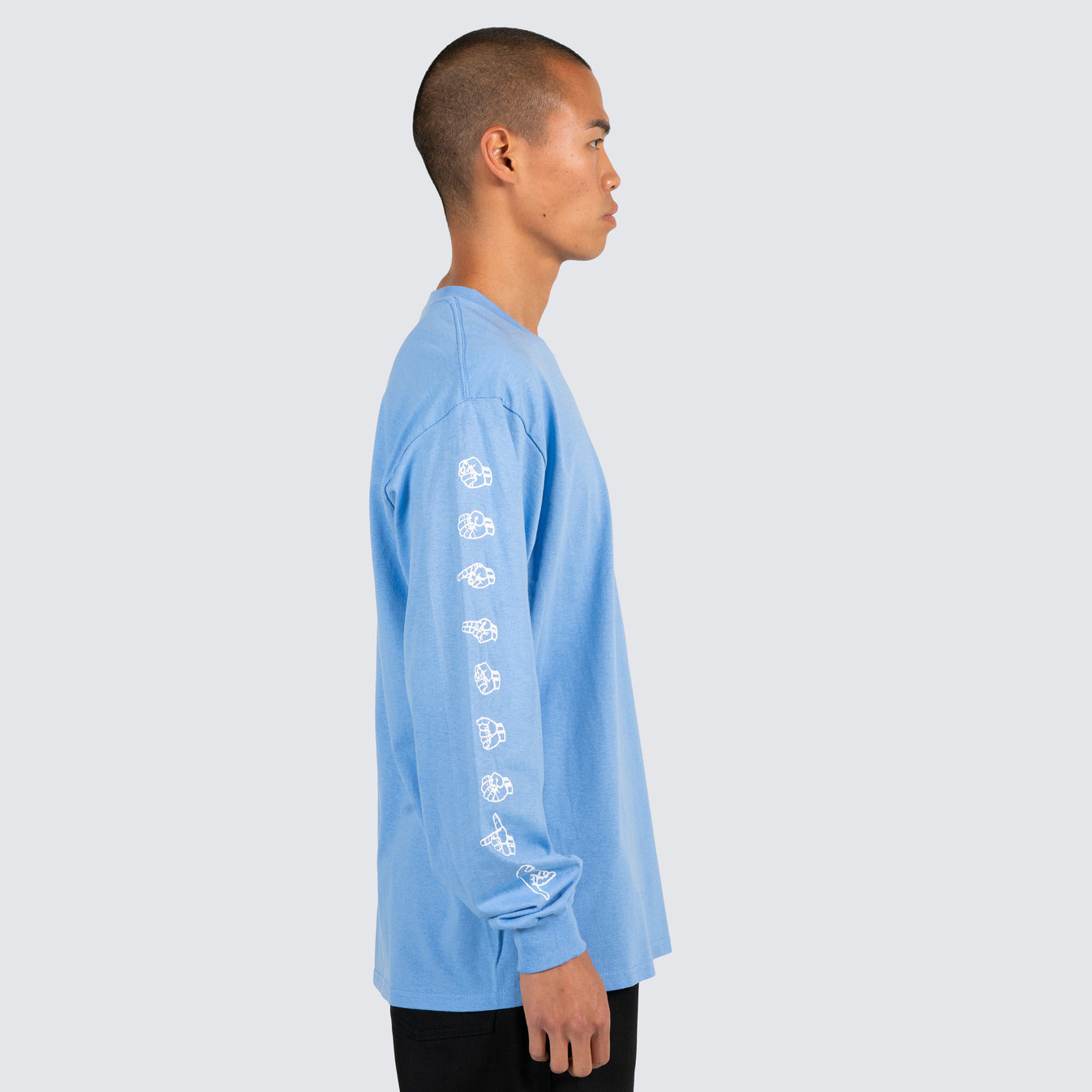 Sign Long Sleeve Carolina Blue