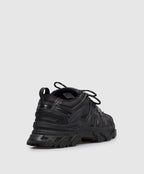 Synthetic Leather Trainer Shoes Black Jc61K1P015