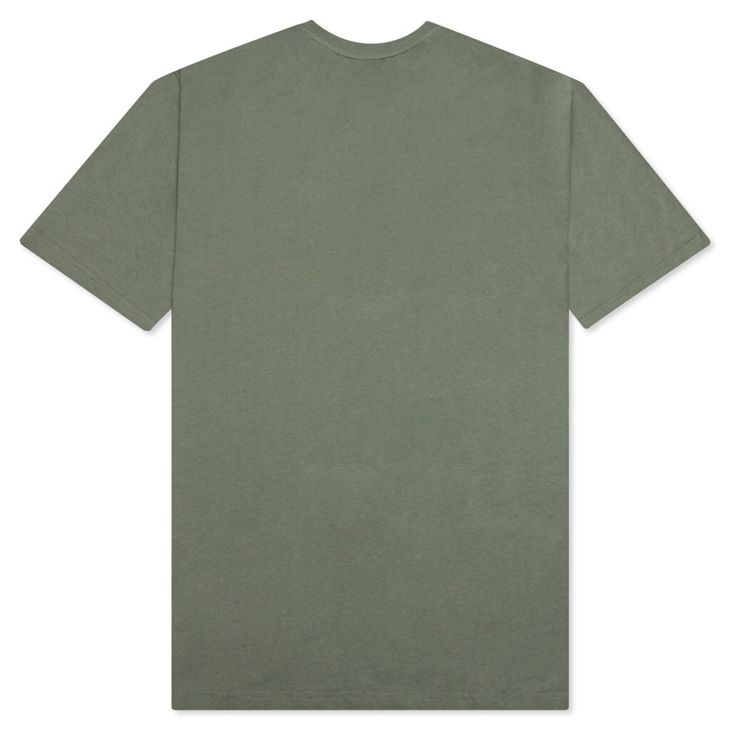 Smiley DonT Happy Be Worry Tee sage green