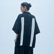 Mafia Series Summer Mesh Shirt Black X White
