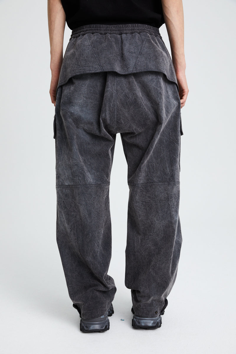 Cotton Cargo Pants Grey