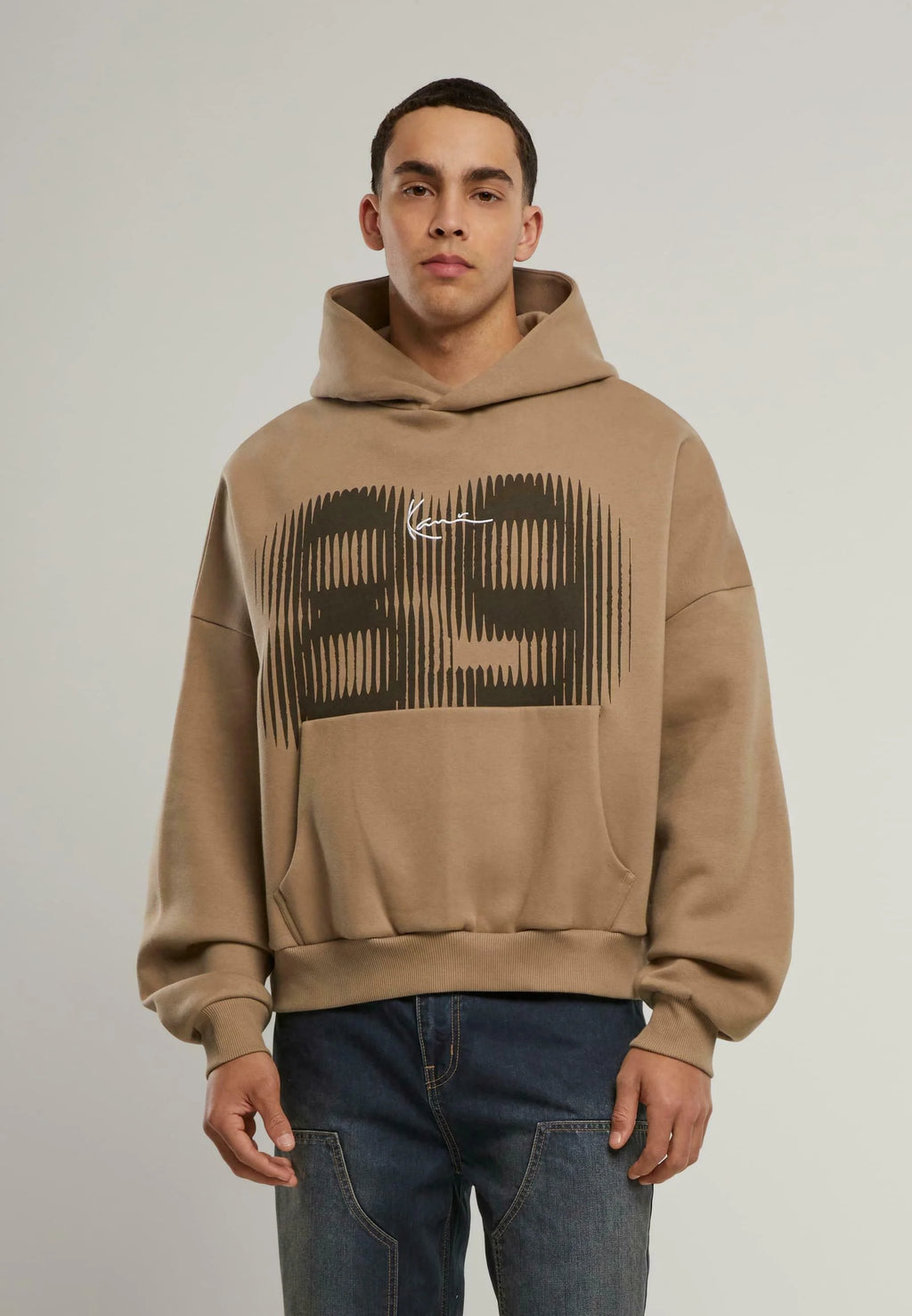 Signature 89 Boxy Os Hoodie brown
