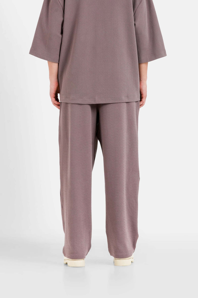 Pants Resort Crepe Fabric 12748 Brow