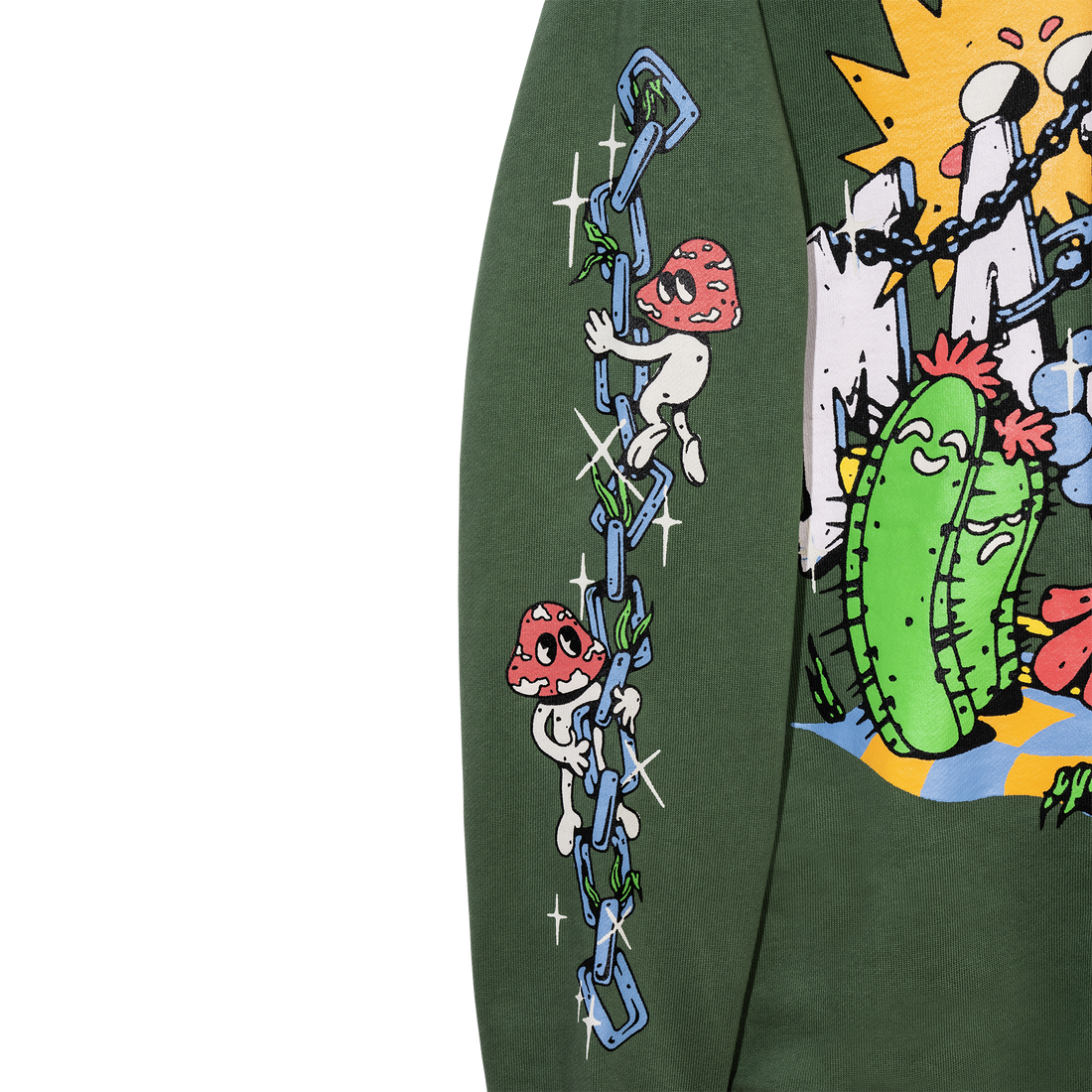 Fantasy Farm Pullover Hoodie Fern