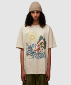 Smiley Quiet Time T Shirt Ecru