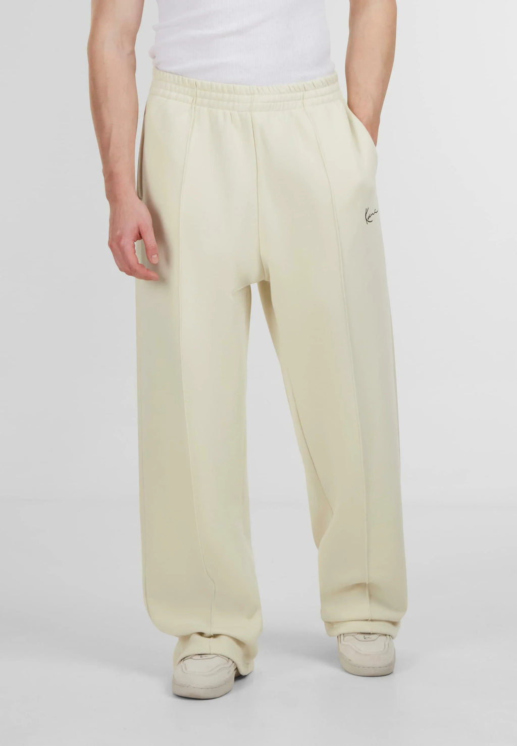 Signature Straight Leg Sweatpants beige