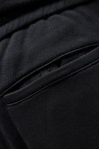 Curved Jersey Pants Black