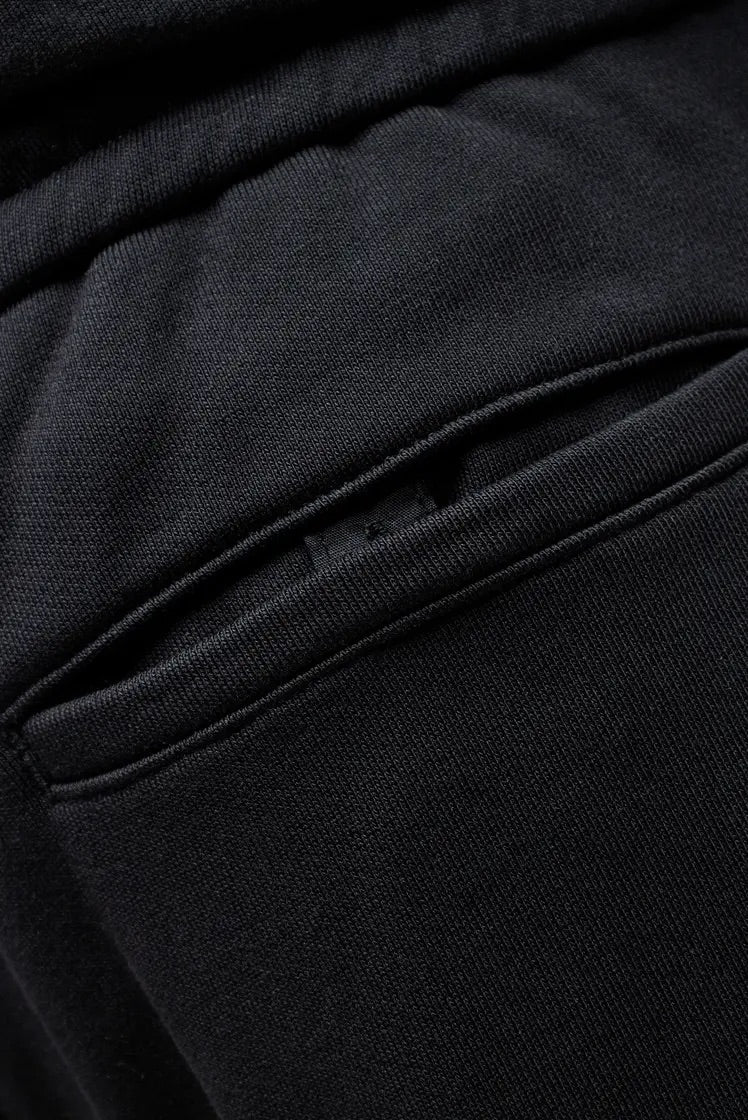 Curved Jersey Pants Black