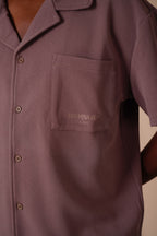 Shirt Resort Crepe Fabric 25200 Brow