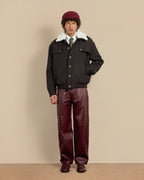 Le Blouson Laine Brown