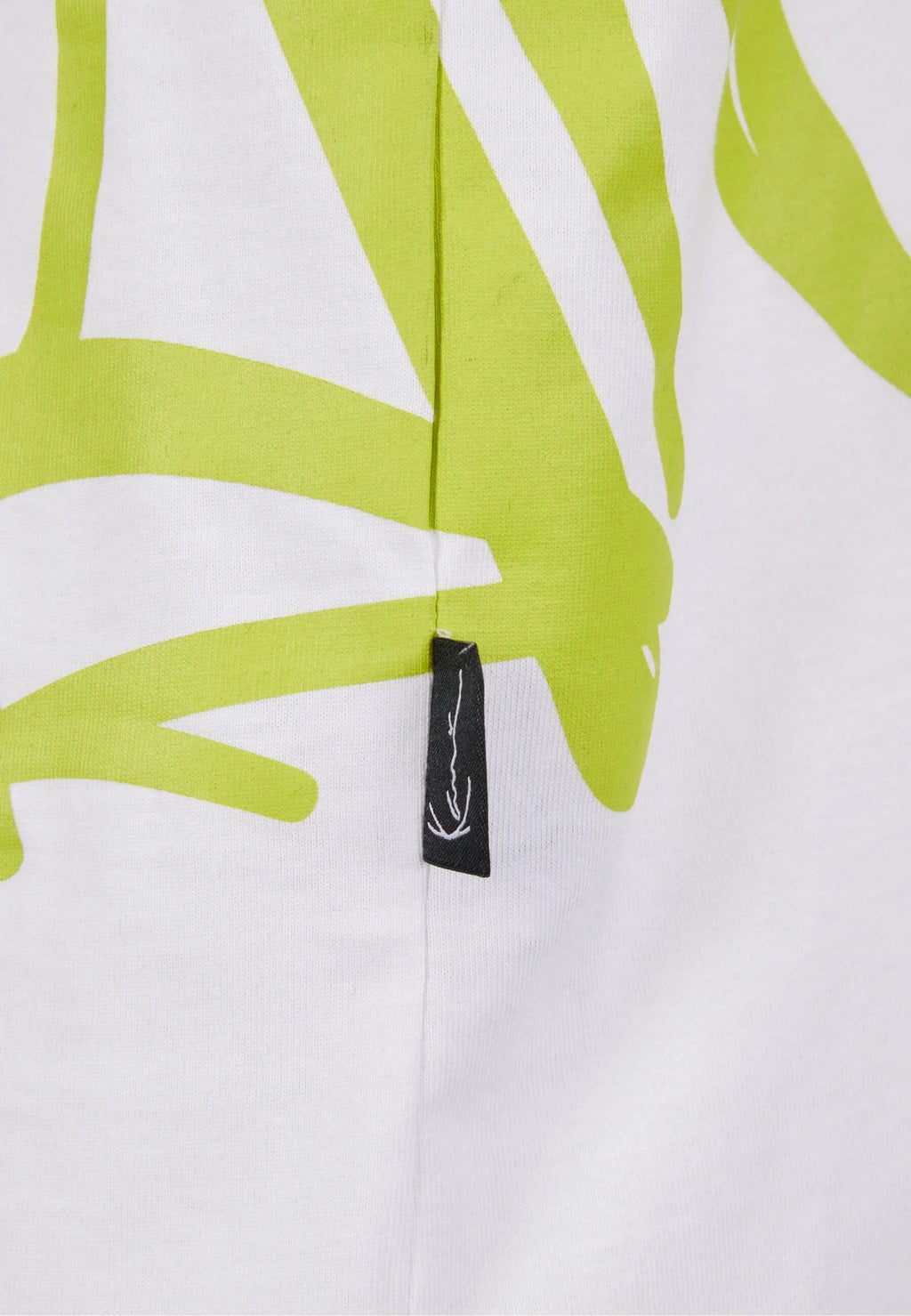 Woven Signature Kani Tag Tee White Lime