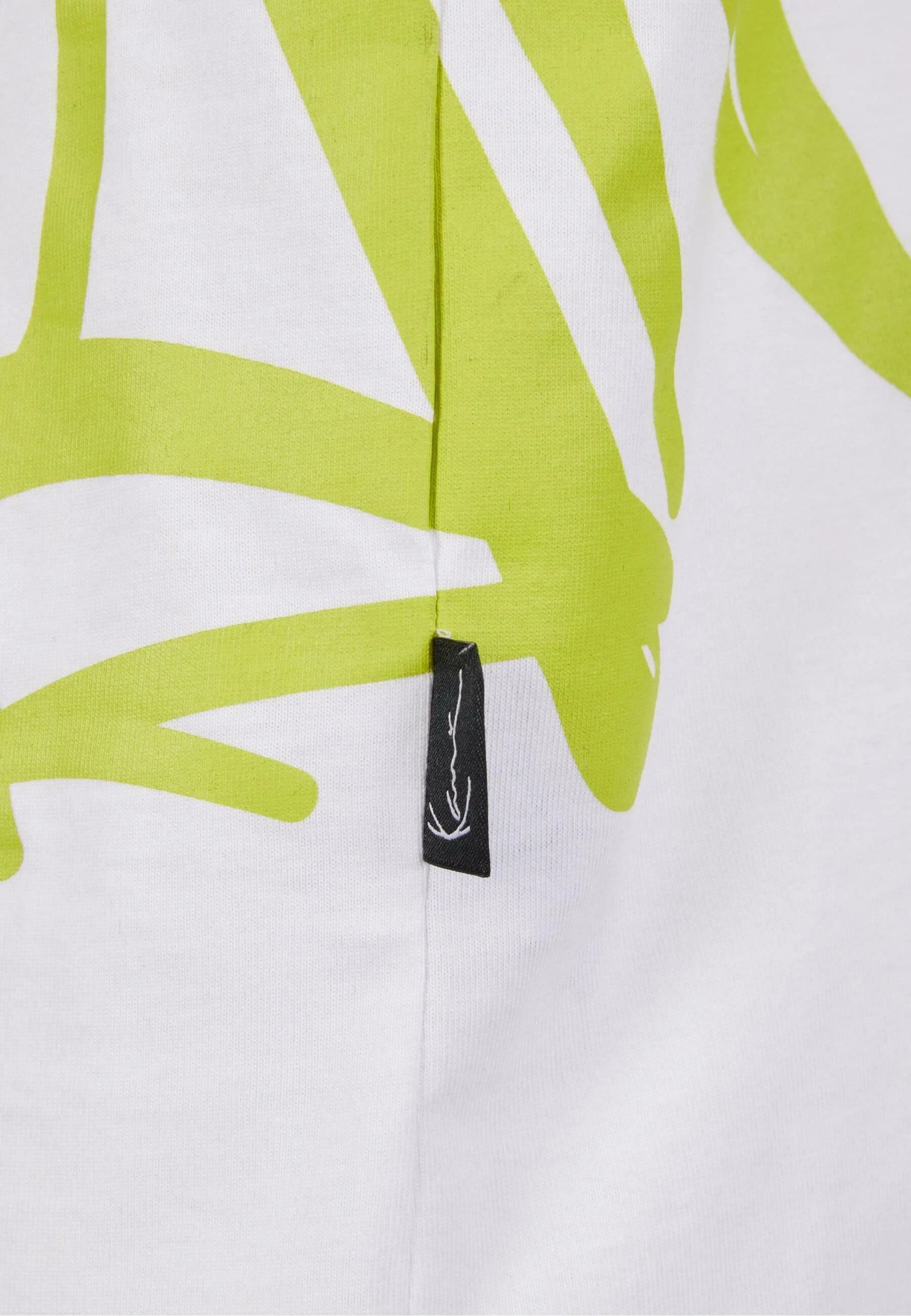 Woven Signature Kani Tag Tee White Lime