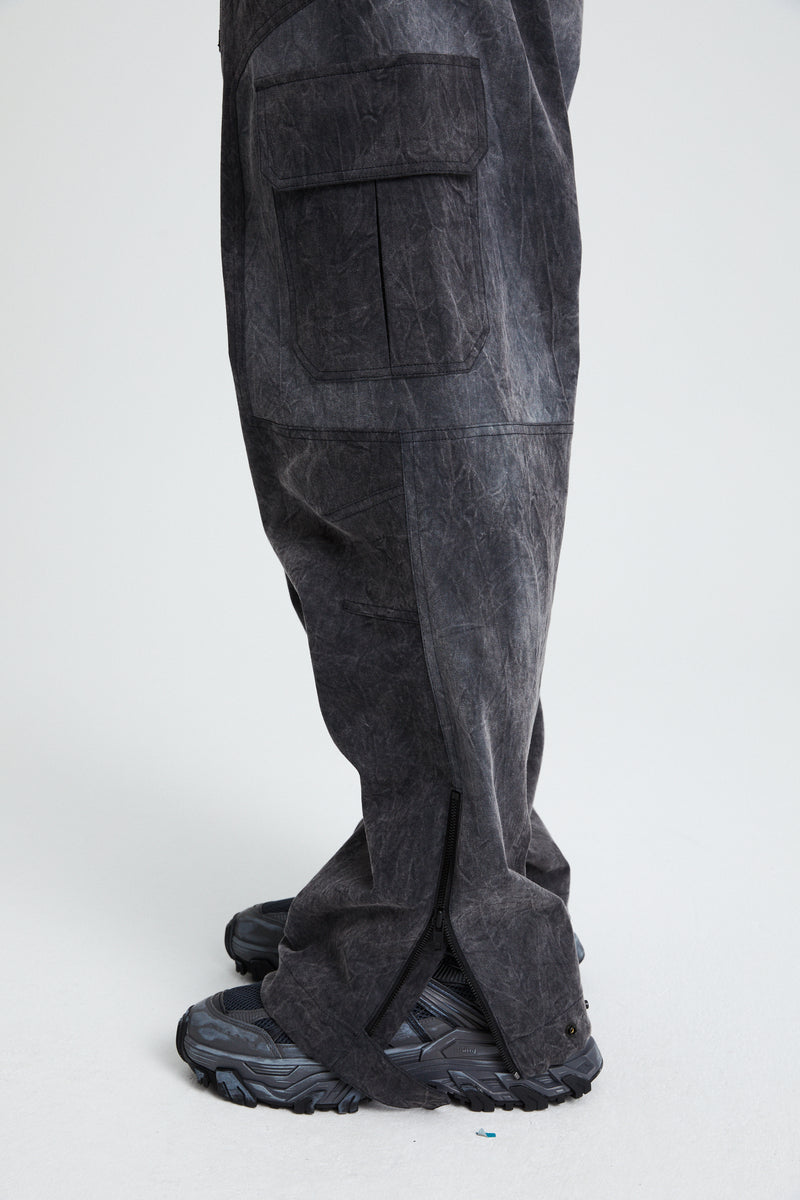 Cotton Cargo Pants Grey