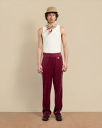 Le Pantalon Survetement Velours Wine