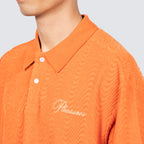 Zen Terry Boxy Polo Burnt Orange