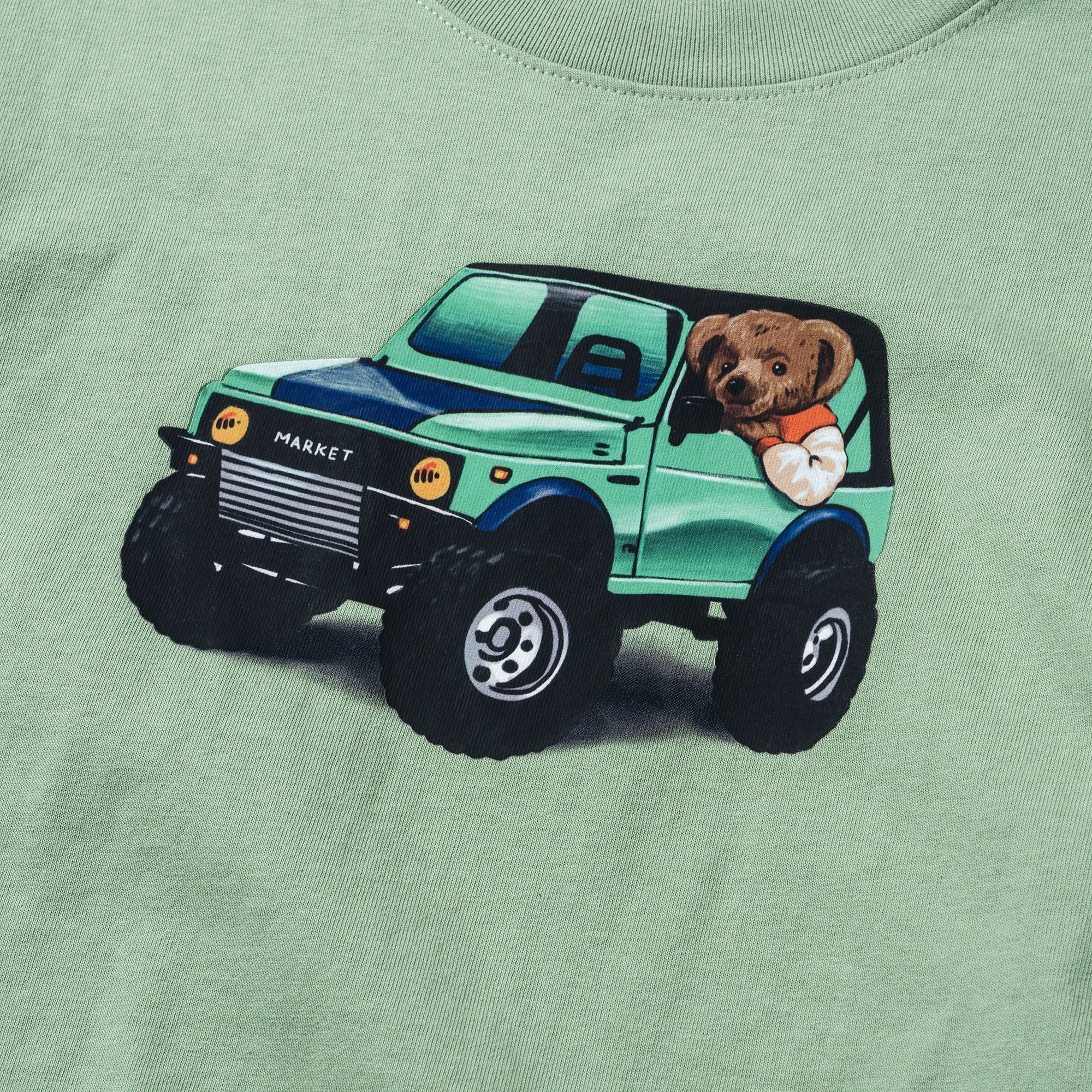 4X4 Bear T Shirt Basil