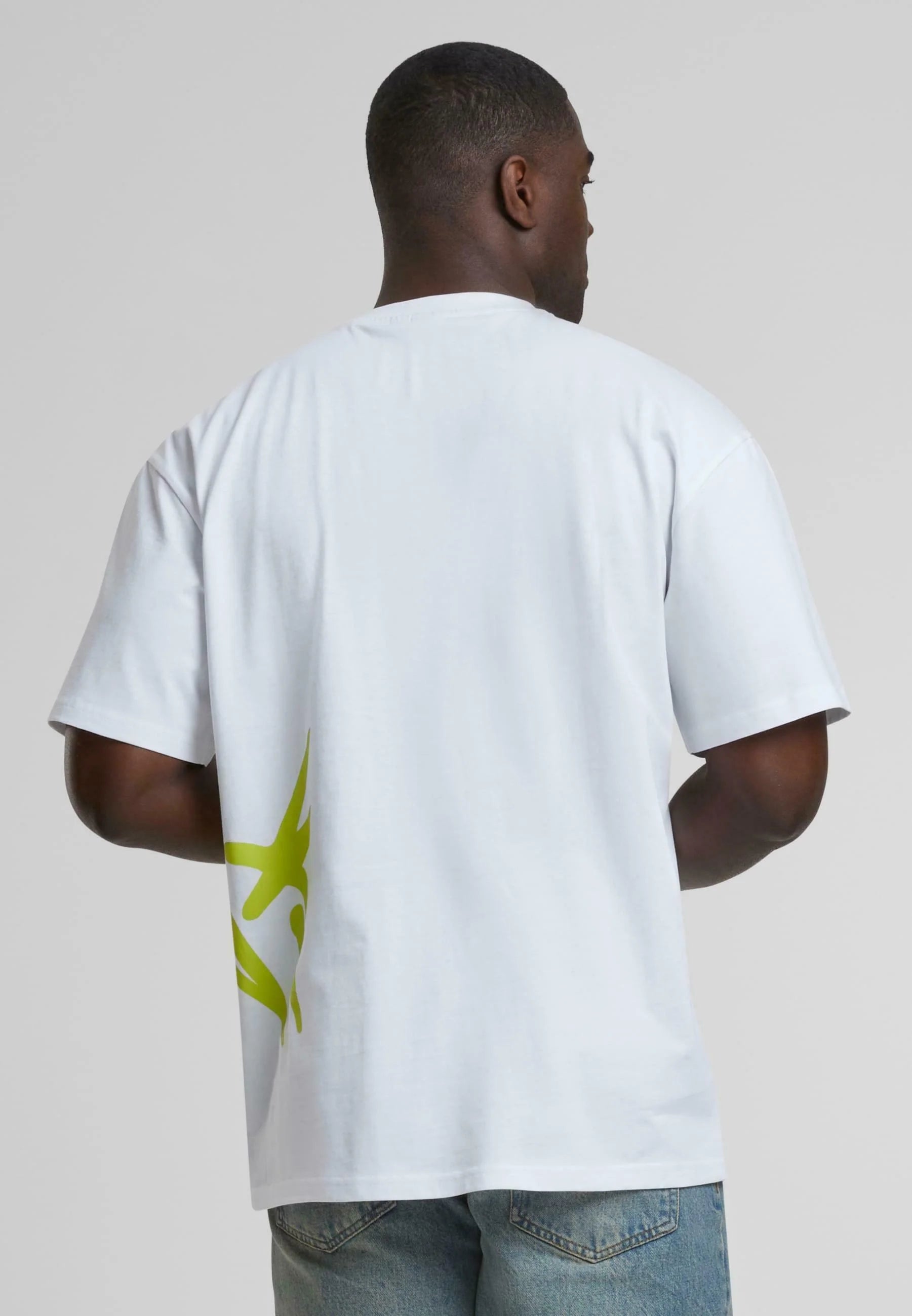 Woven Signature Kani Tag Tee White Lime
