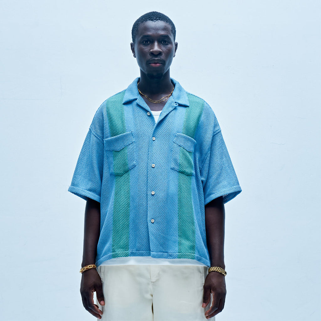Mafia Series Summer Mesh Shirt Blue X Tiffany