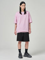 Cotton Side Zipper Shorts Black