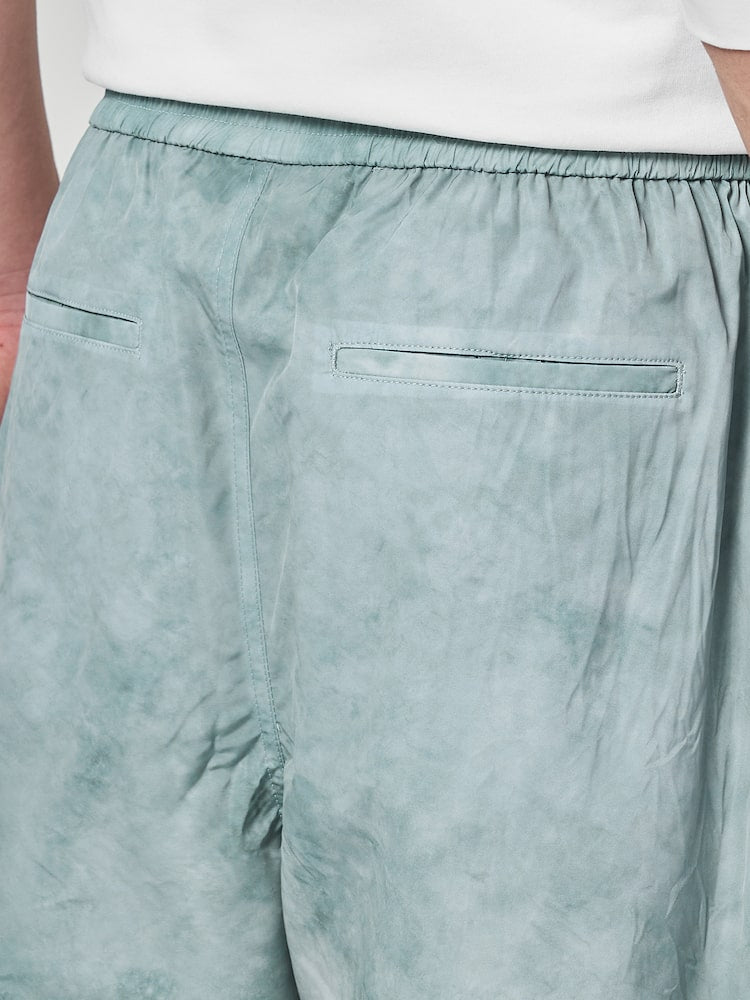 Dyeing Like Polyester Shorts Green