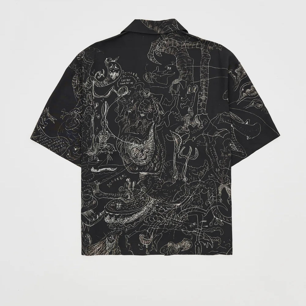 Utopia Camp Collar Shirt Black