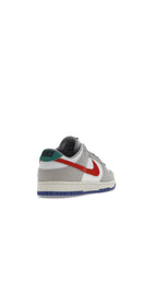 nike dunk low light iron ore red blue