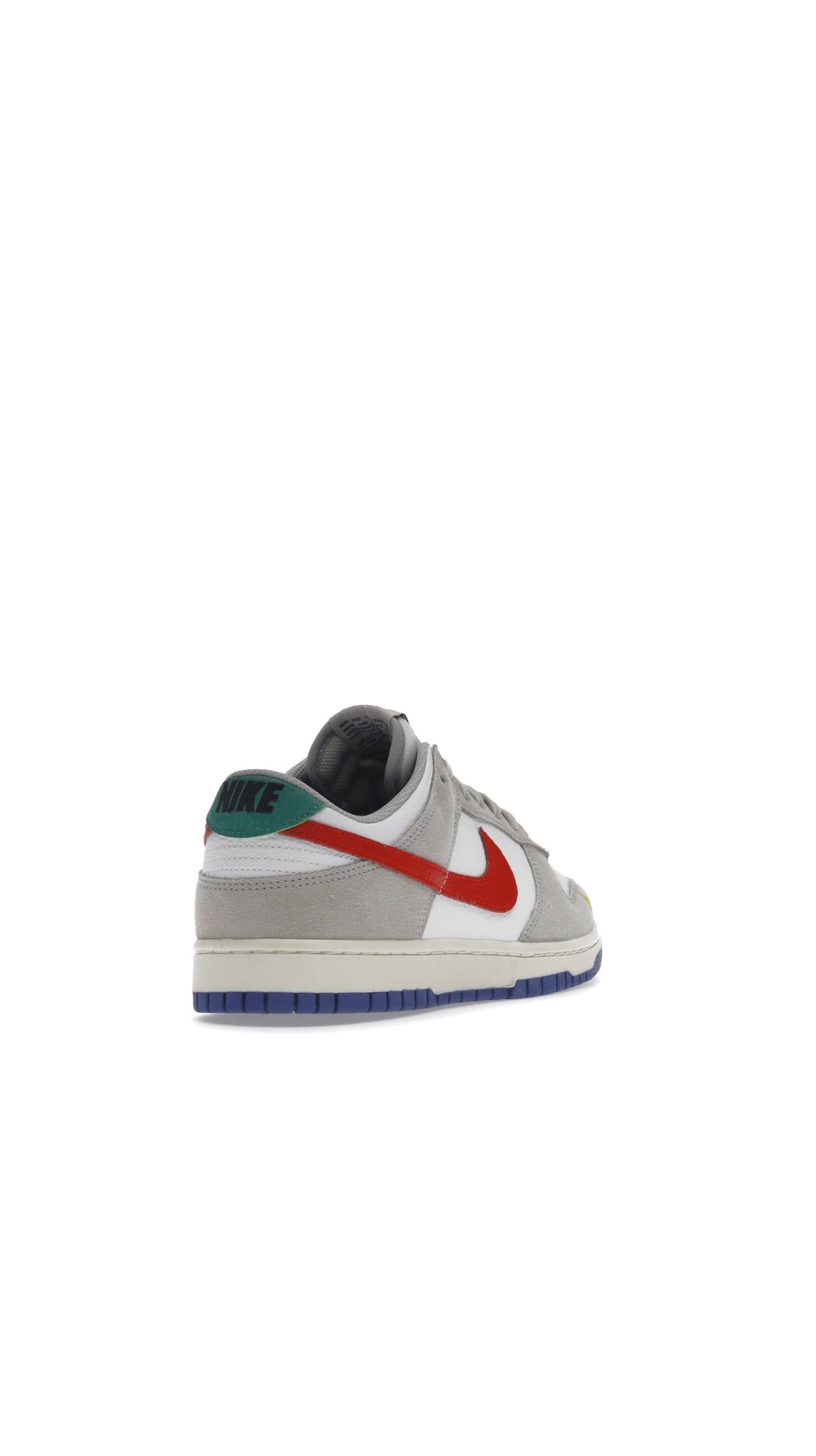 nike dunk low light iron ore red blue