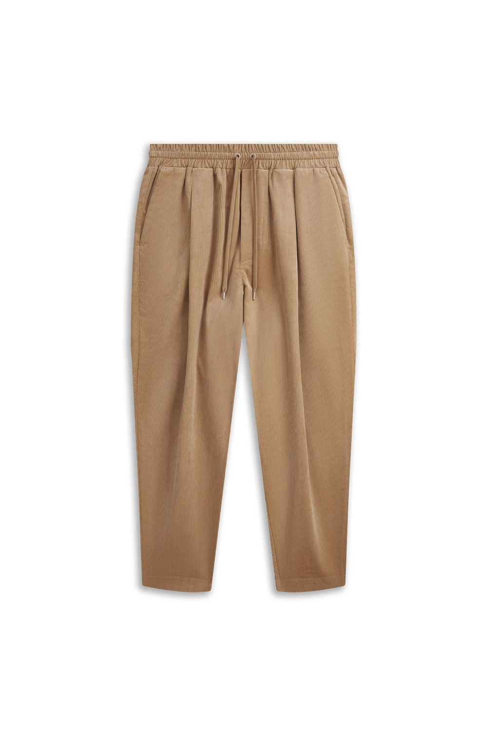 Le Pantalon Cropped Corduroy Beige