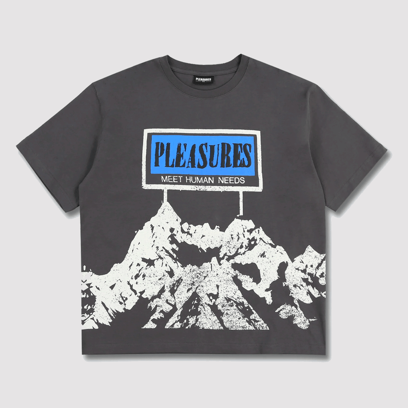 HUMAN NEEDS HEAVYWEIGHT SHIRT CHARCOAL GREY