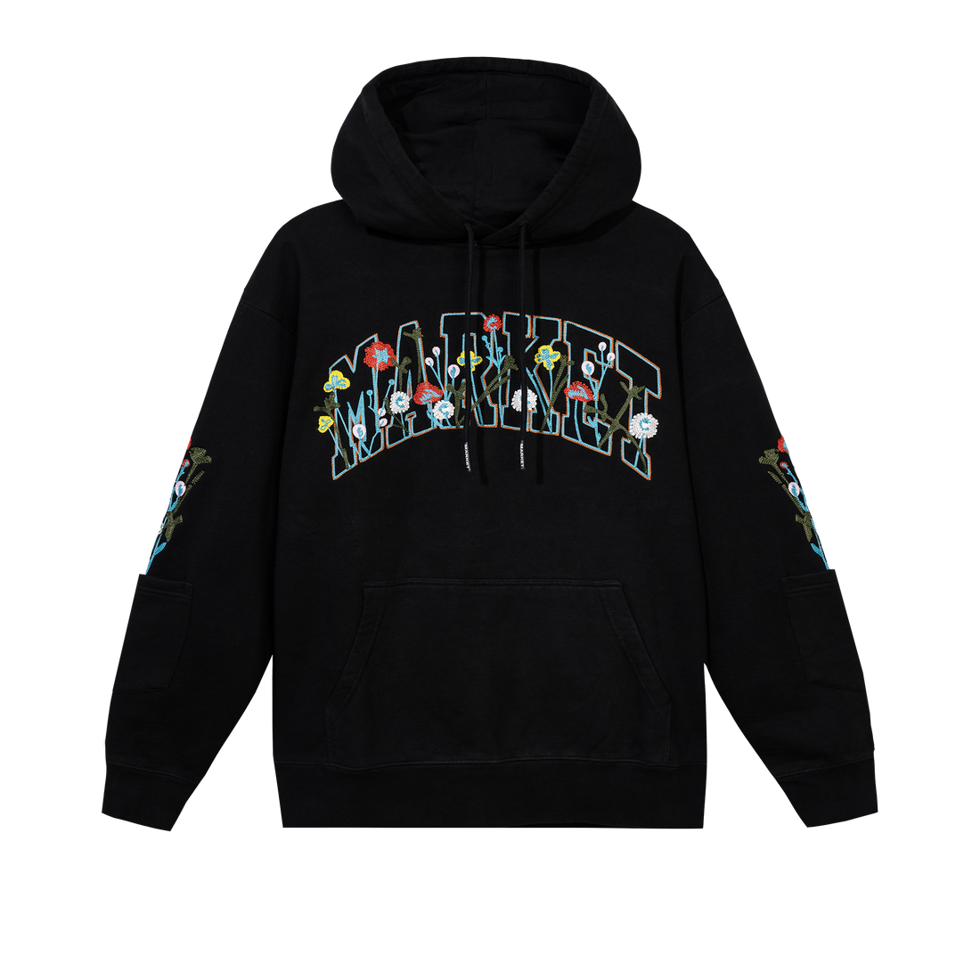 Bouquet Pullover Hoodie Washed Black