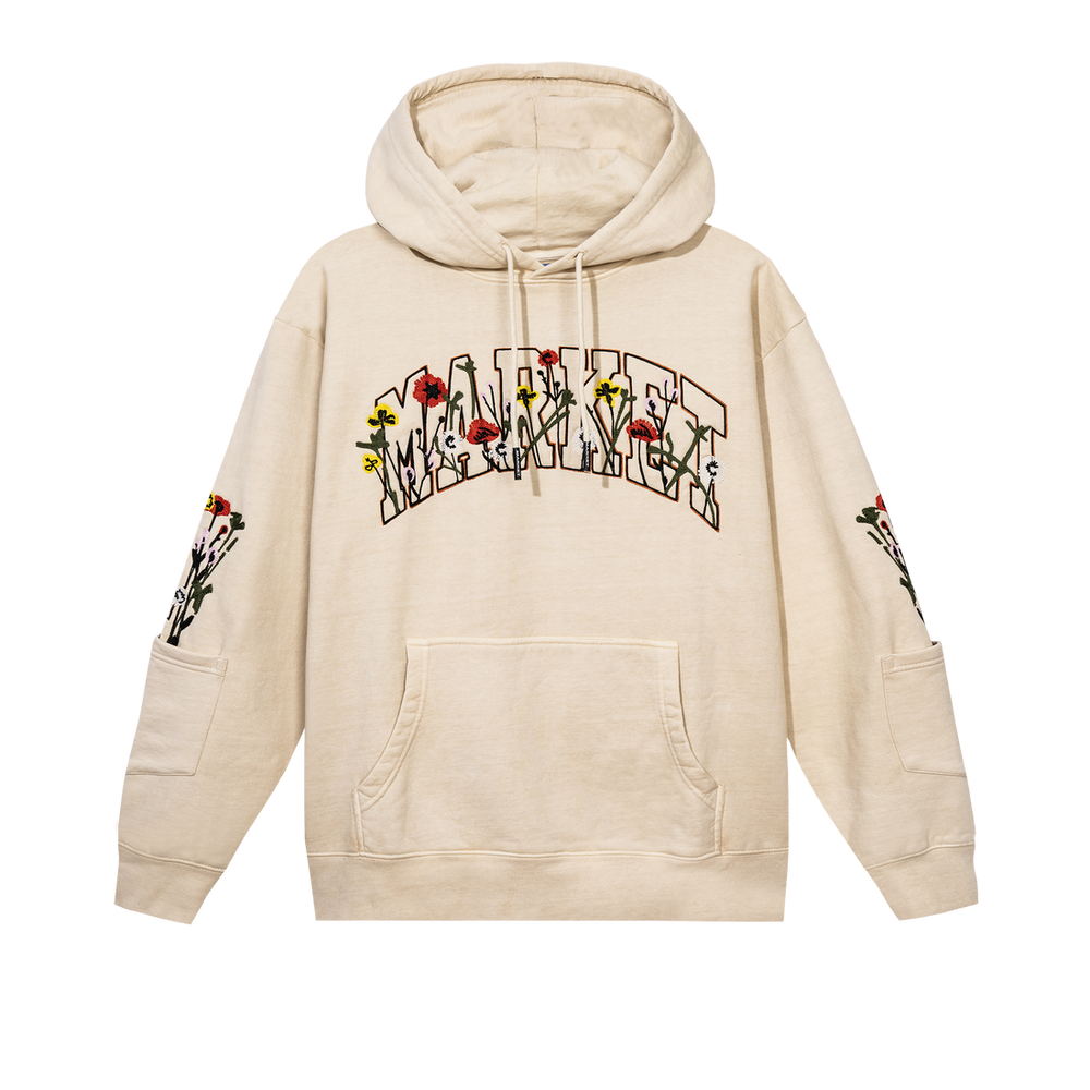 Bouquet Pullover Hoodie Ecru