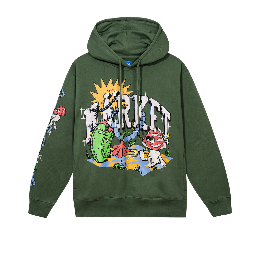 Fantasy Farm Pullover Hoodie Fern