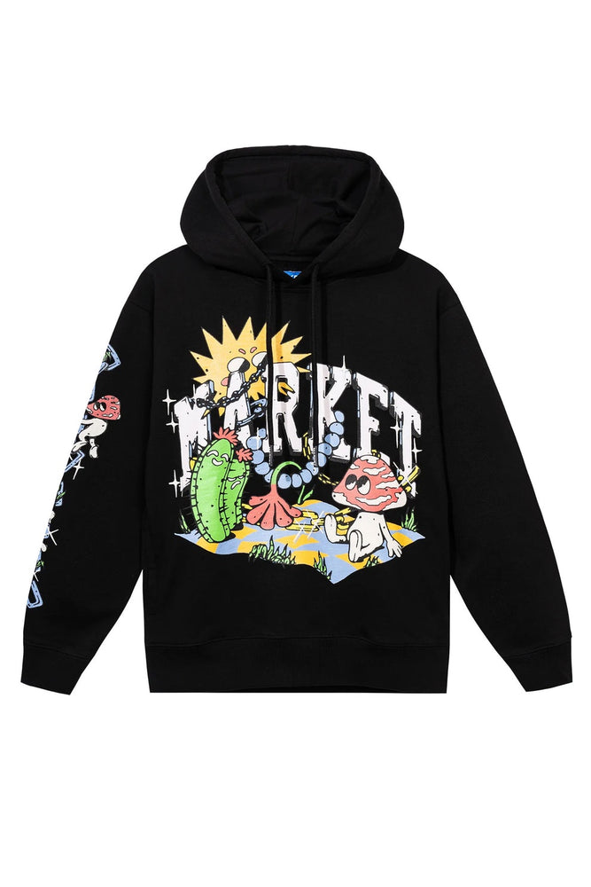 Fantasy Farm Pullover Hoodie Black