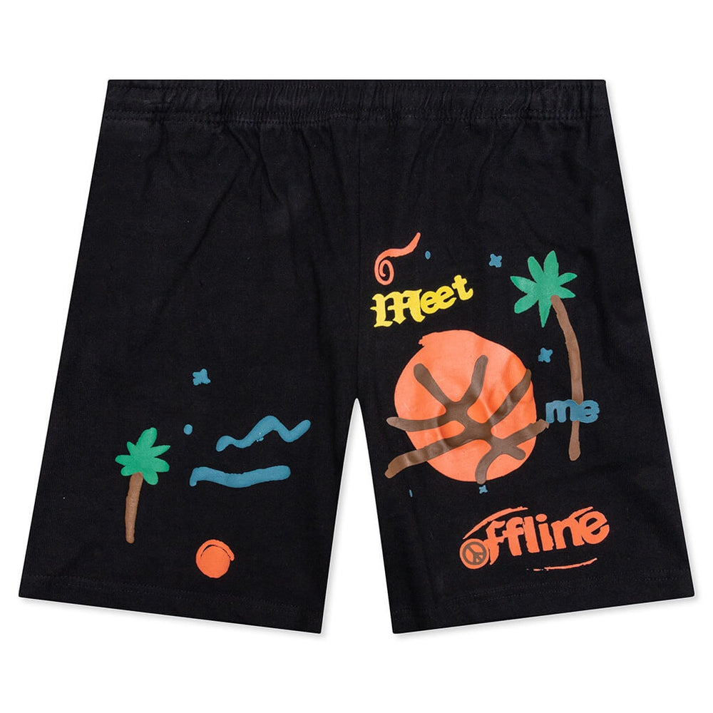 Meet Me Offline Shorts black