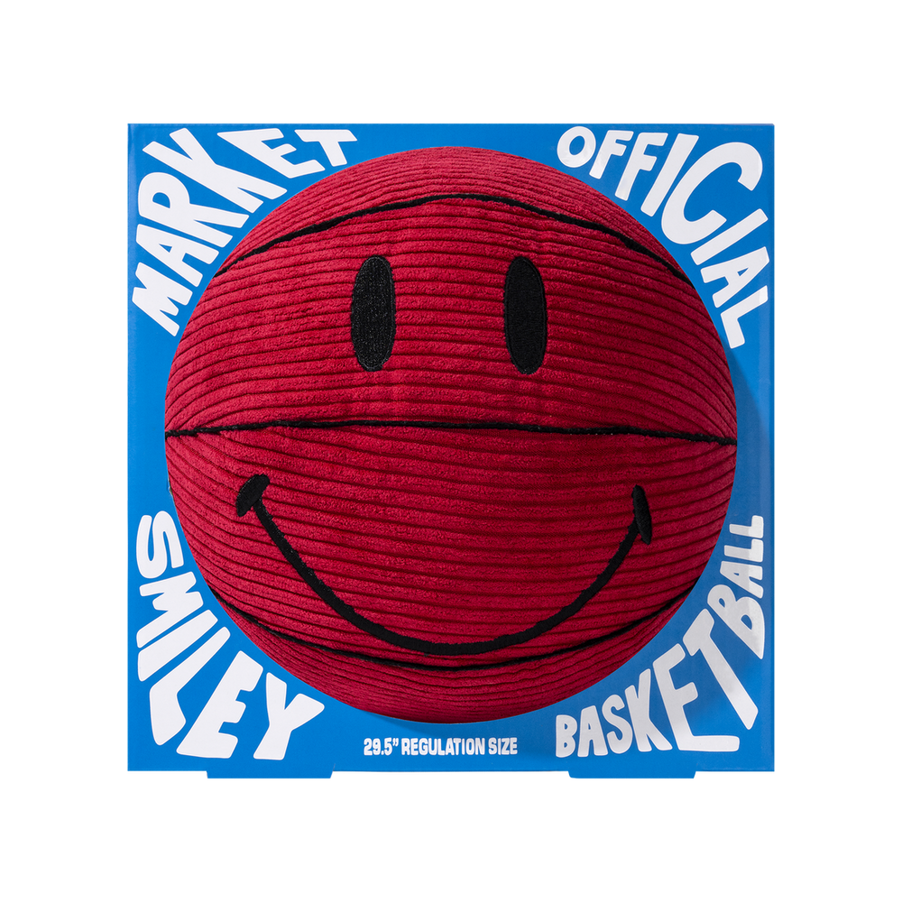 Smiley Devil Plush Basketball Red