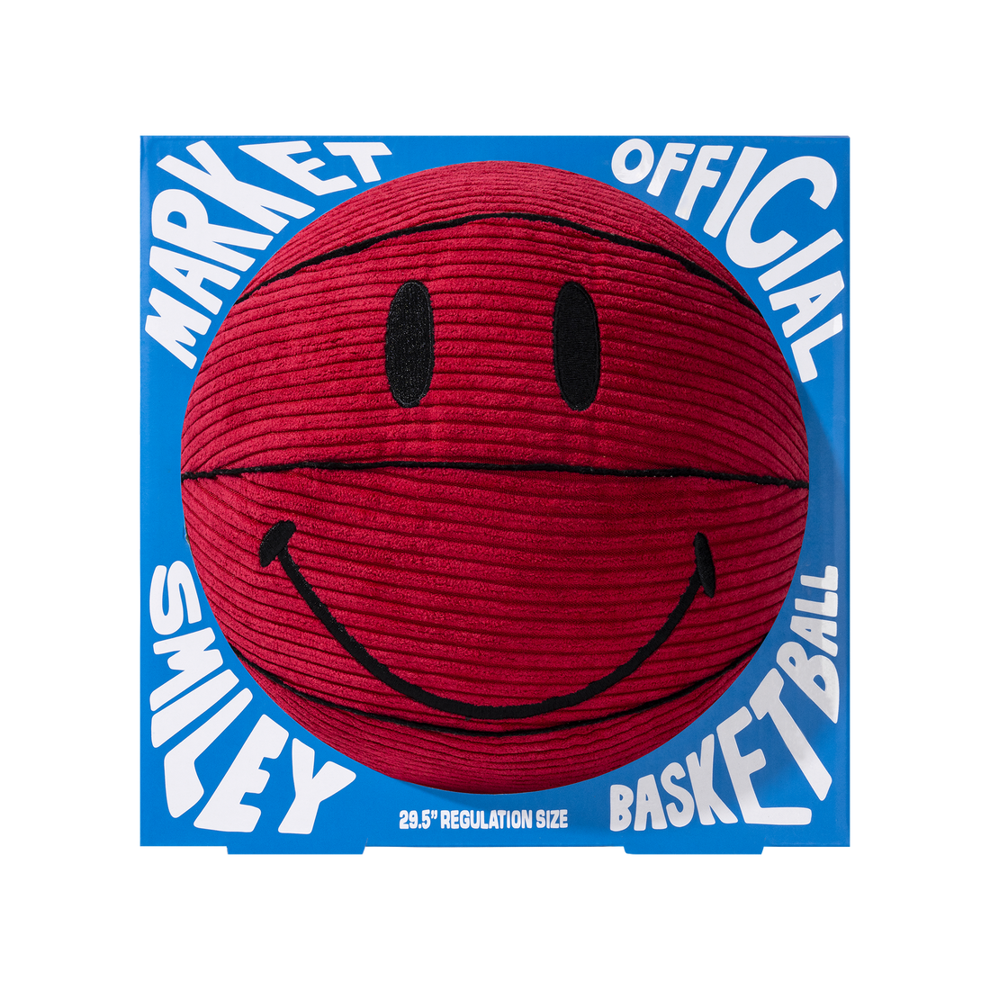 Smiley Devil Plush Basketball Red