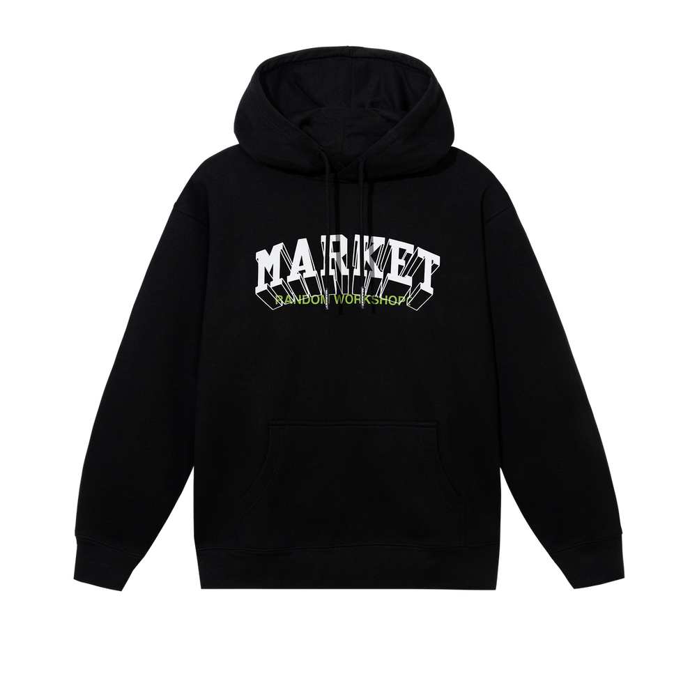 Super Market Pullover Hoodie Washed Black