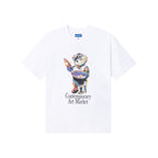 Art Market Bear T Shirt white