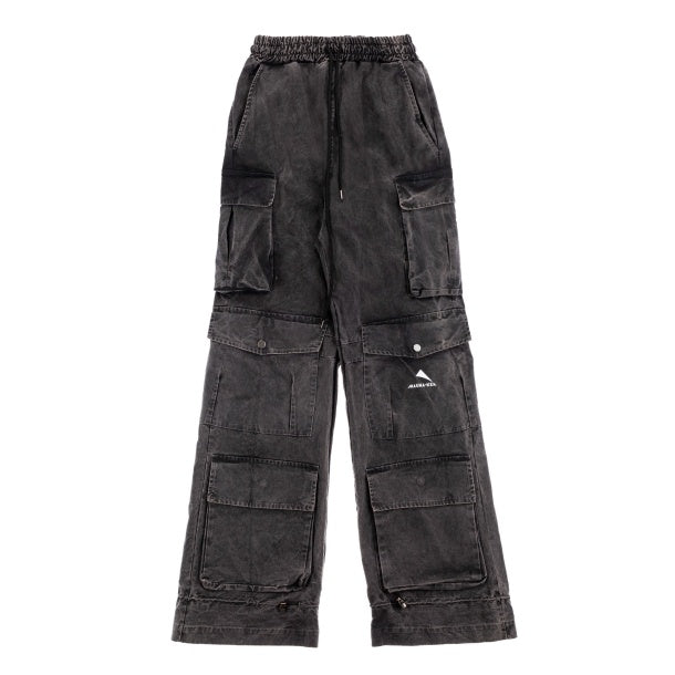 Stone Washed Over Cargo Pants