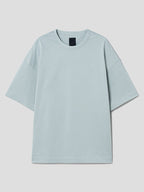 Semi Over Fit Graphic Embroidered T Shirts Sky Blue