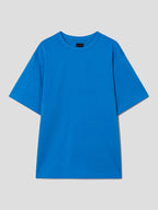 Loose Fit Short Sleeve T Shirts Blue