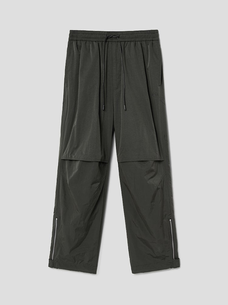 Low Crotch Nylon Pants Khaki