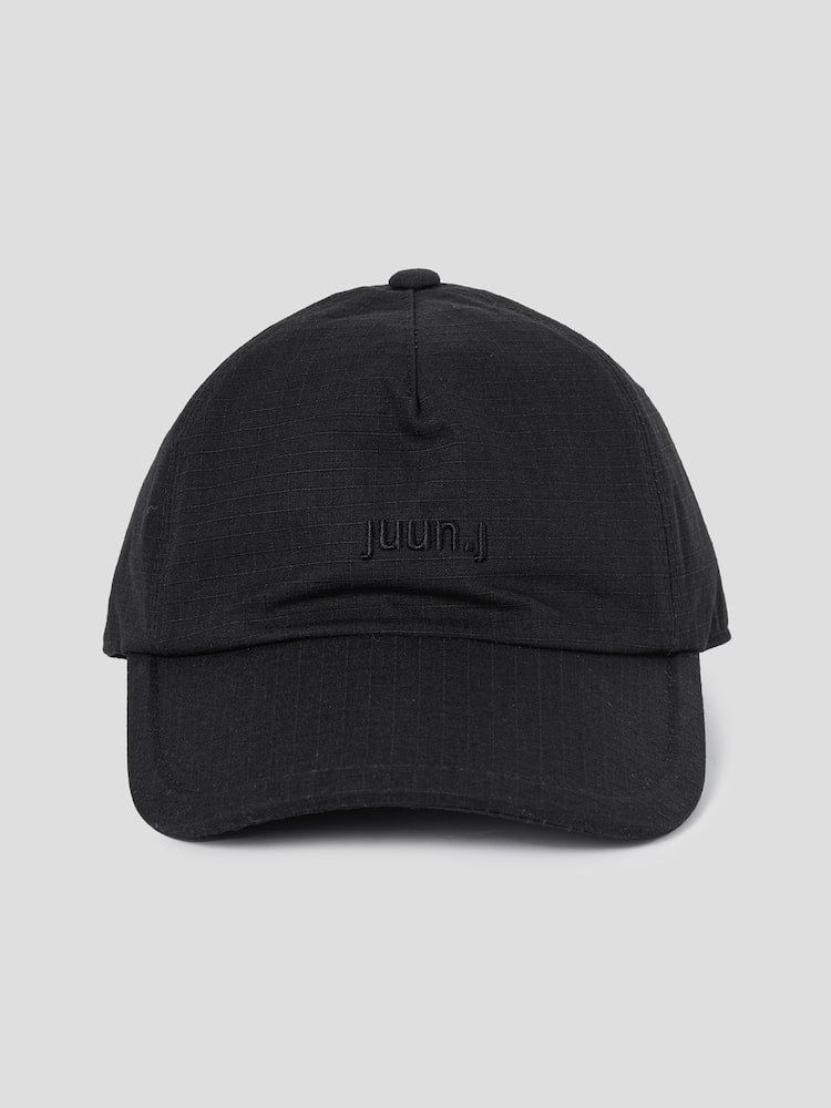 Ripstop Embroidered Ball Cap Black