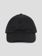 Ripstop Embroidered Ball Cap Black